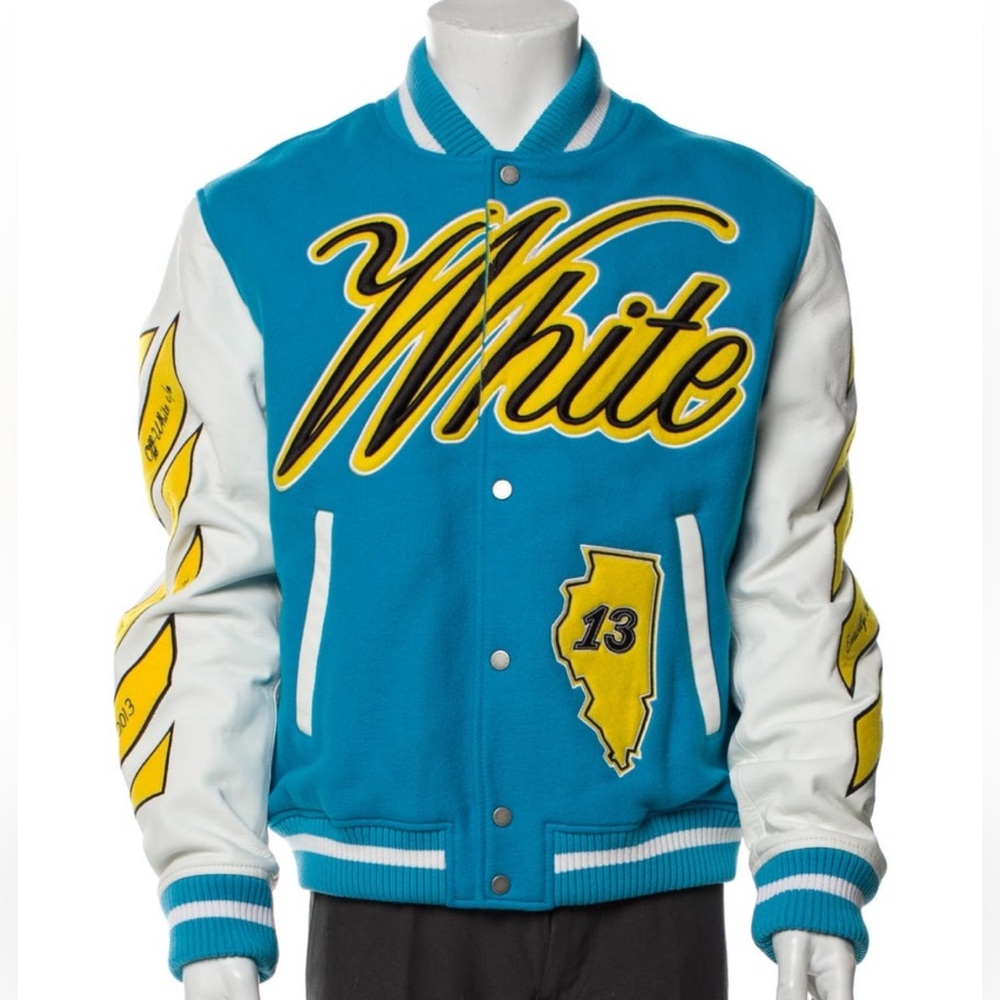 Off-White Printed Varsity Jacket